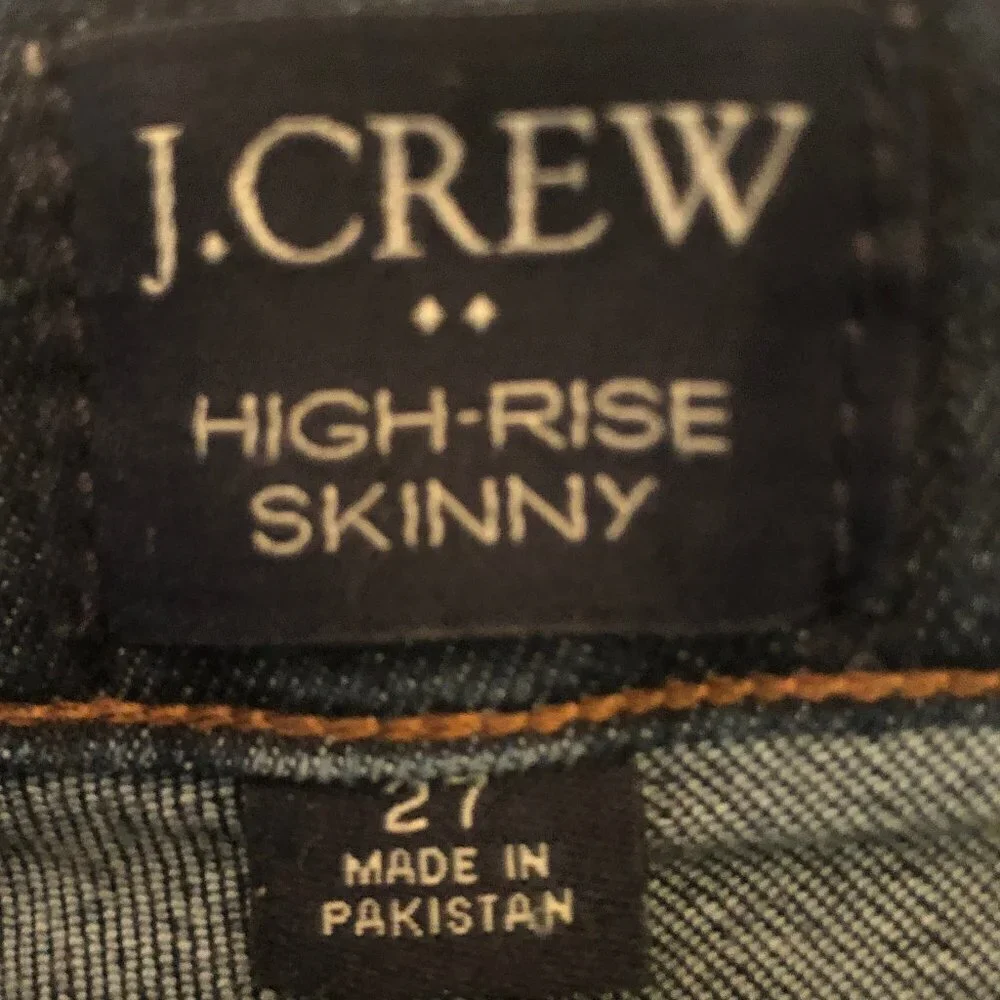 Re-Imagined by J. Crew high-rise skinny jeans sz 27